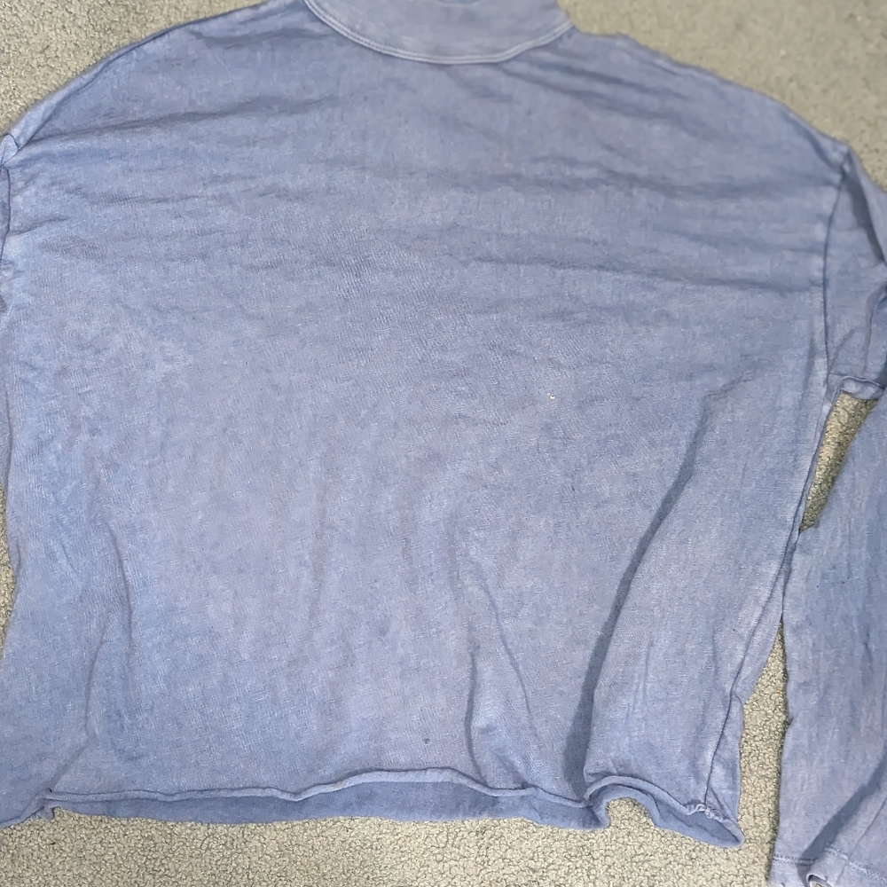 Aerie Long Sleeve Blue Top